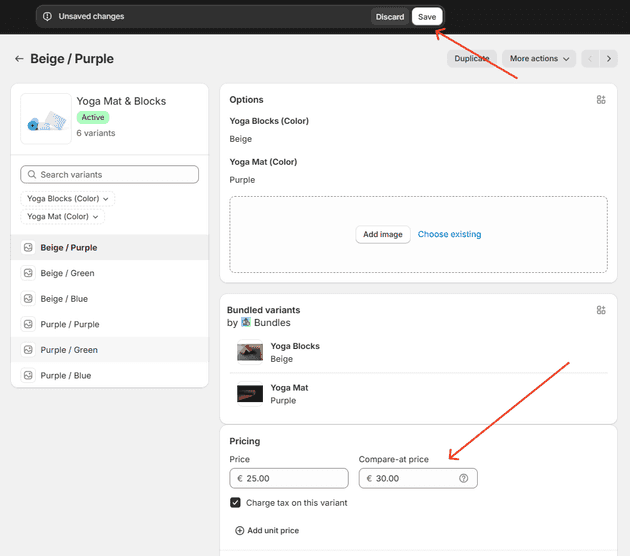 Shopify compare-at-price